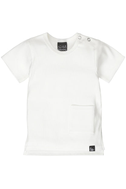 Long back t-shirt rib (ecru)