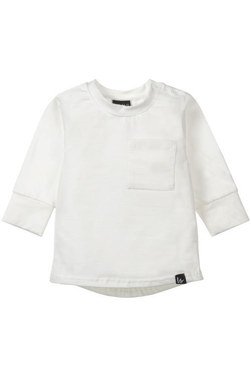 Langärmlig, kleine Tasche (ecru)