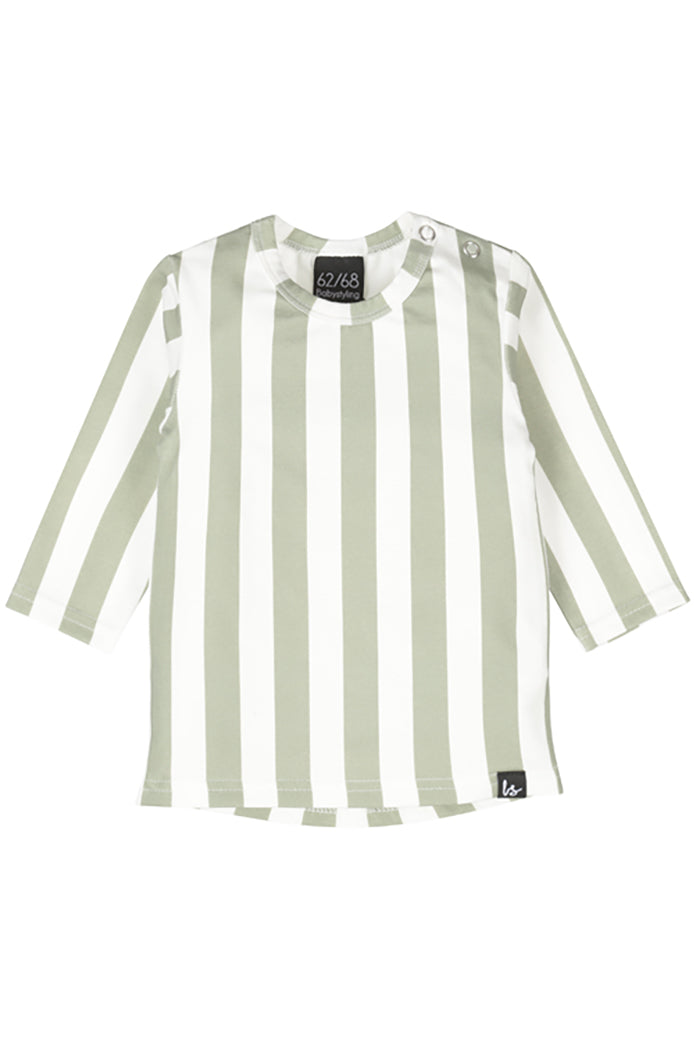 Longsleeve vertical stripes green