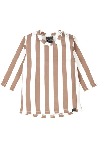 Longsleeve vertical stripes roest