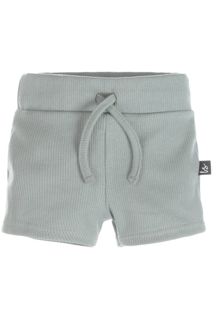 Rib jersey short green