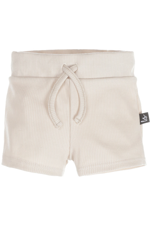 Rib jersey short sand