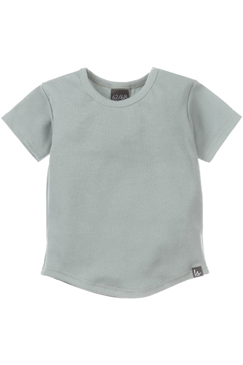 Rib jersey t-shirt green