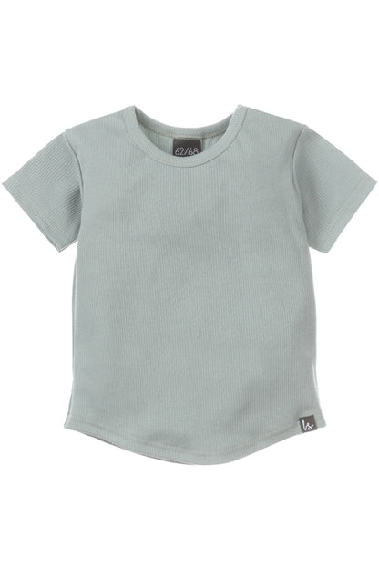 Rib jersey t-shirt green