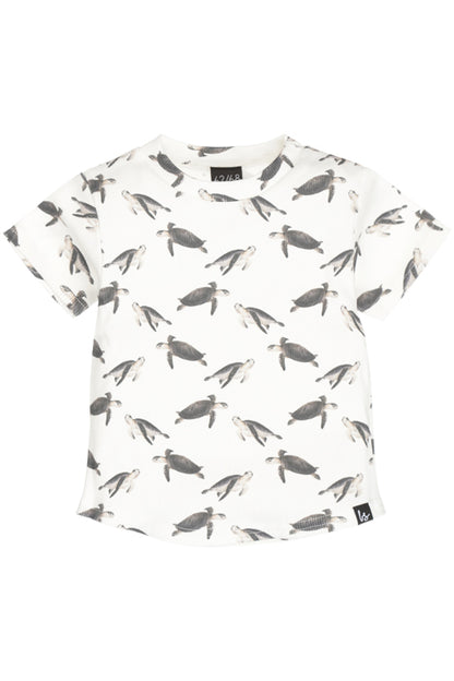 Rib jersey t-shirt little turtles