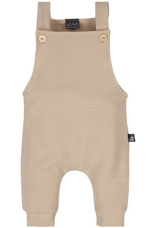 Rib tuinpakje beige