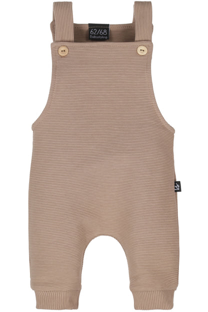 Rib tuinpakje taupe