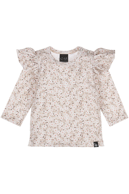 Ruffle longsleeve flower bomb rib
