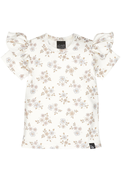 Rüschen-T-Shirt Gänseblümchen