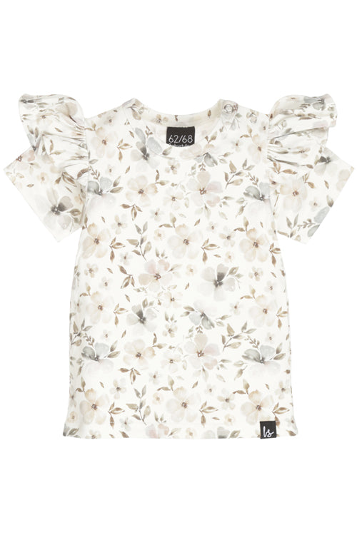 Ruffle t-shirt soft flowers
