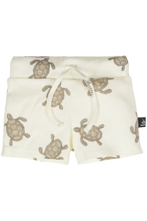 Rib jersey short mini turtles