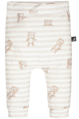 Teddy-beige gestreifte Hose