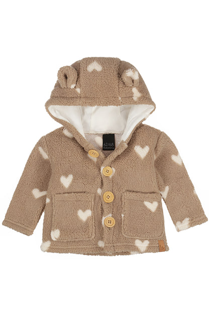 Teddy jacket hartjes