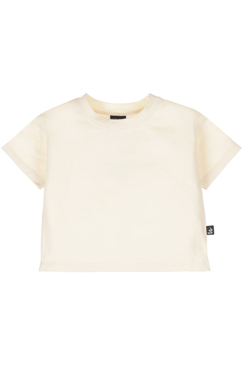 Elfenbeinfarbenes T-Shirt