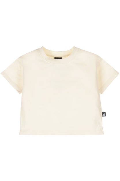 Elfenbeinfarbenes T-Shirt