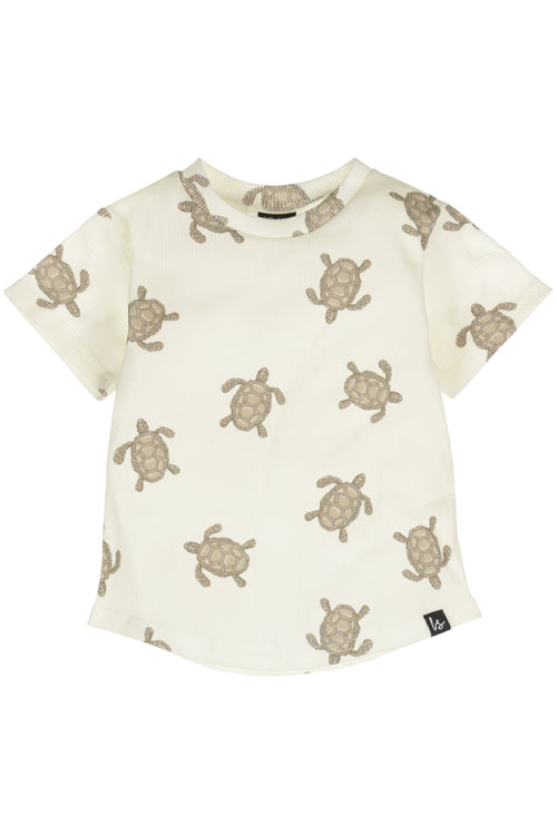 Rib jersey t-shirt mini turtles