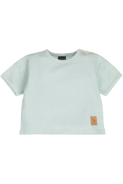 Soft wafel t-shirt blue
