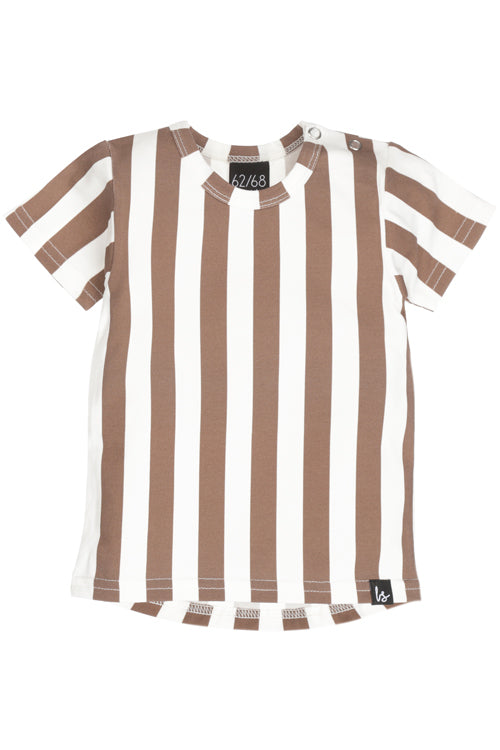 Vertikale T-Shirt-Streifen rost