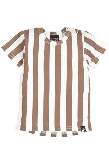 Vertikale T-Shirt-Streifen rost