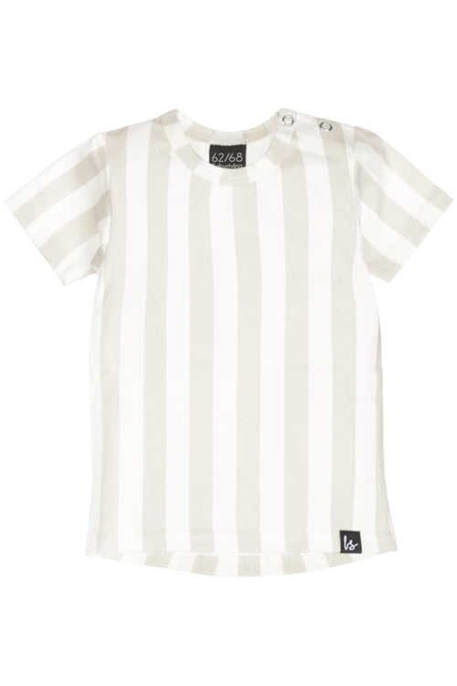 Vertikale T-Shirt-Streifen Sand