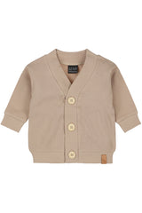 Vestje rib buttons (beige)