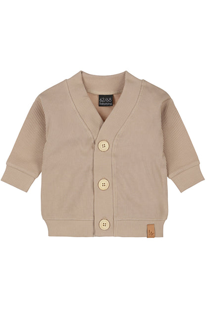 Vestje rib buttons (beige)