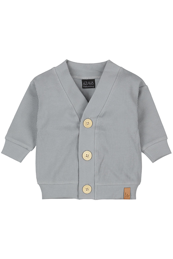 Vestje rib buttons (greyblue)