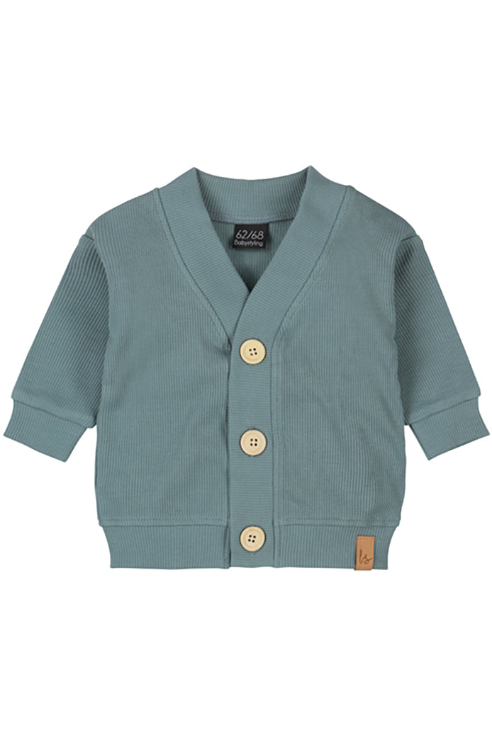 Vestje rib buttons (petrol)