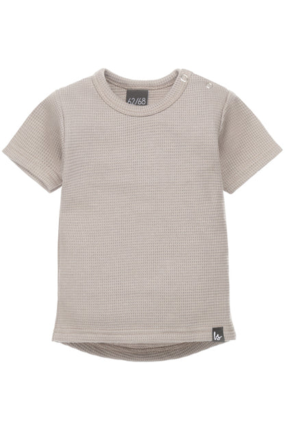 Waffel-T-Shirt (helle Eiche) (abgerundeter Rücken)