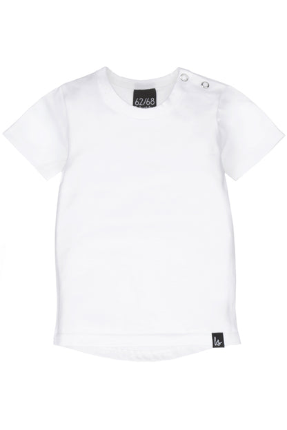 Weißes T-Shirt (abgerundeter Rücken)