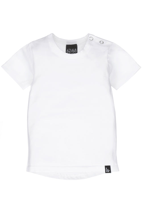 Weißes T-Shirt (abgerundeter Rücken) 50/56