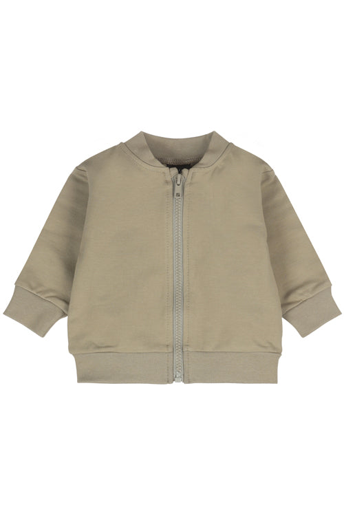 Zipper vestje dusty green