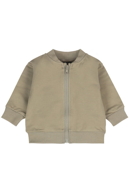 Zipper vestje dusty green