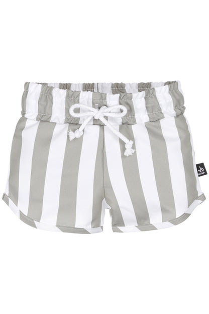 Zwembroek vertical stripe green