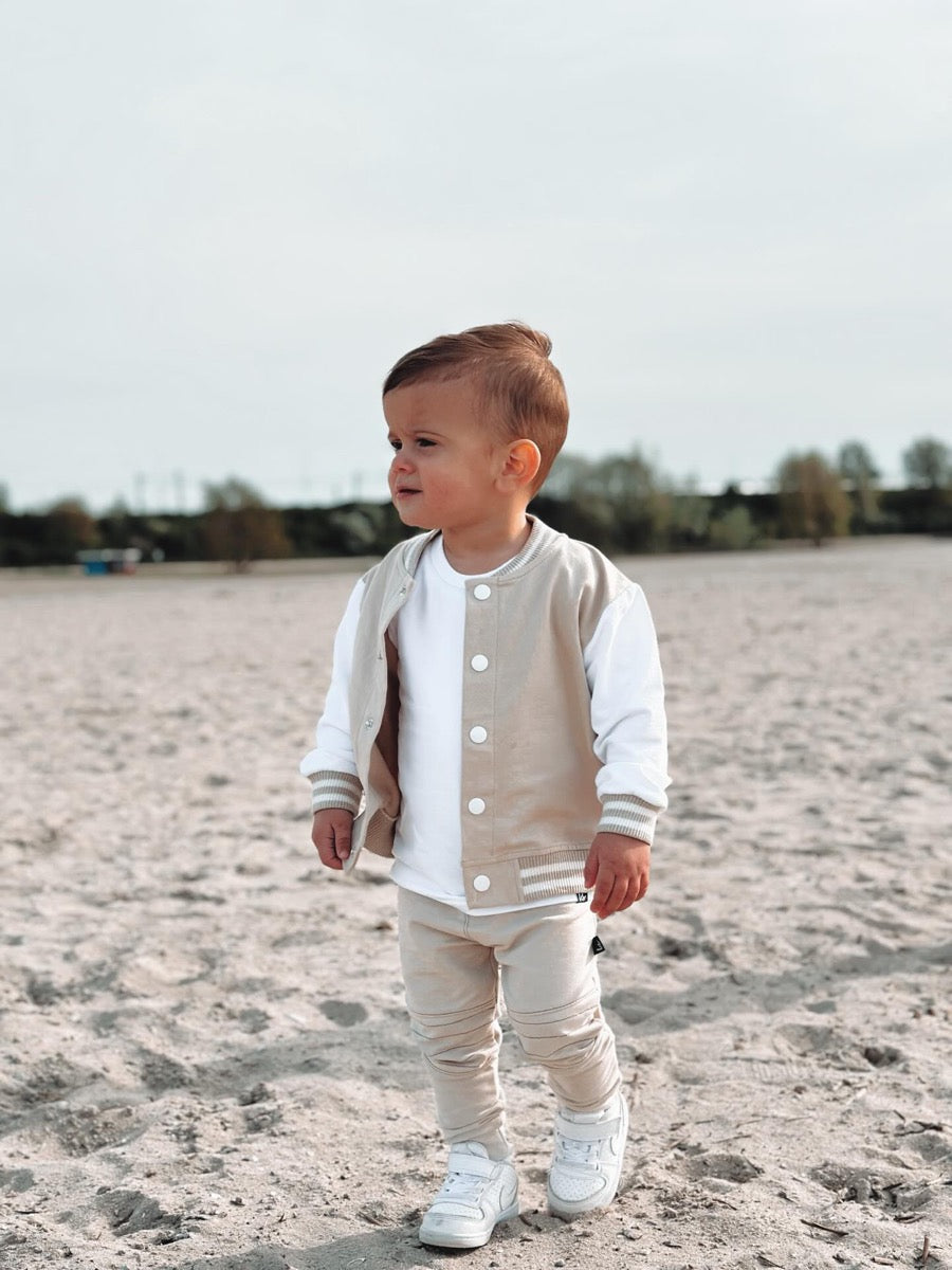 Baseballjacke Sand