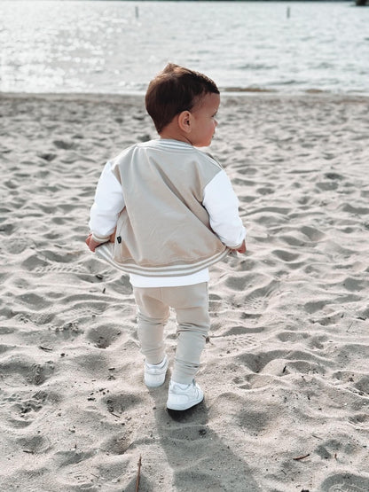 Baseball jacket sand