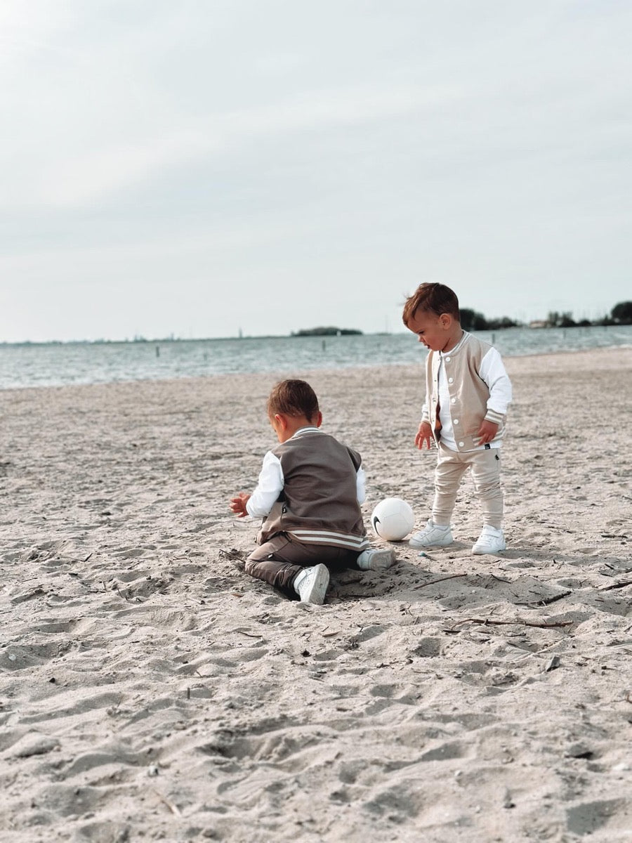 Baseballjacke Sand