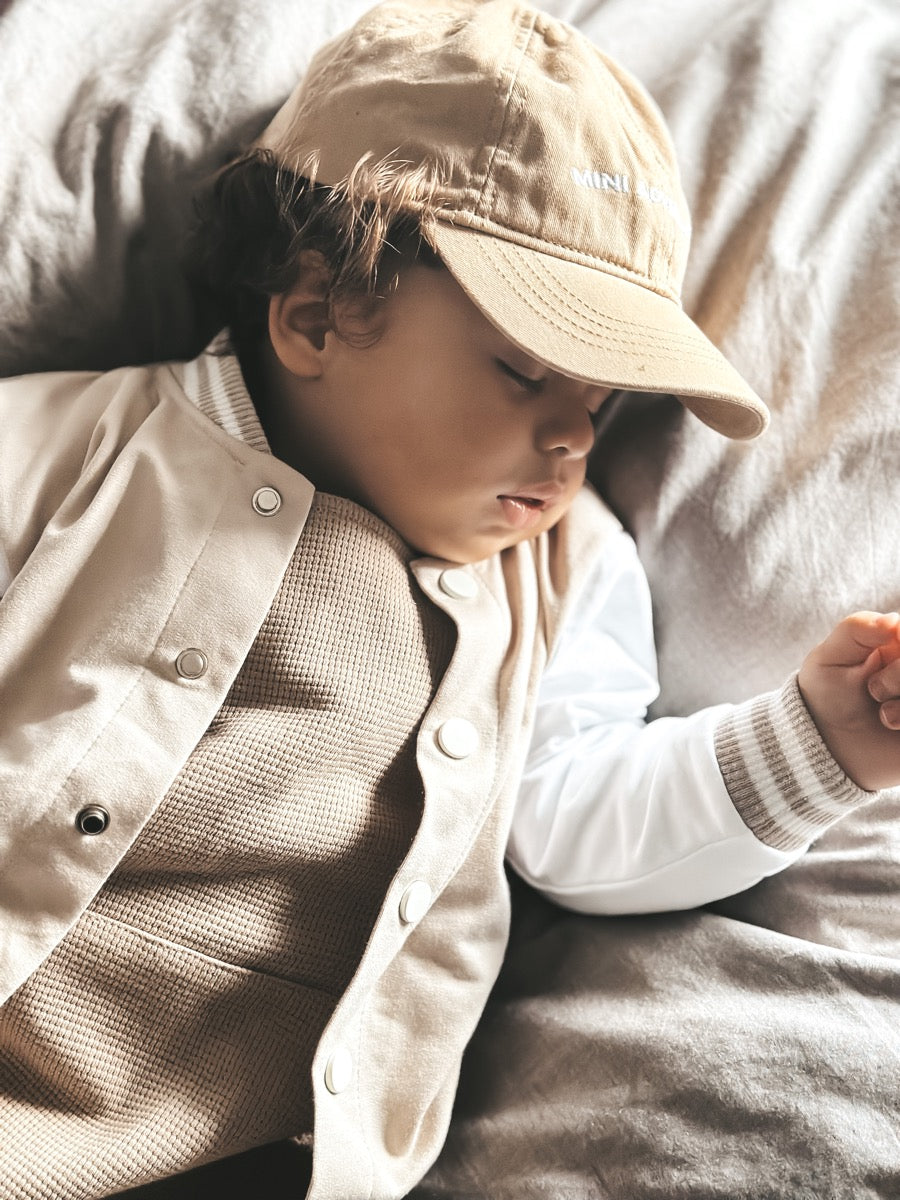 Baseballjacke Sand