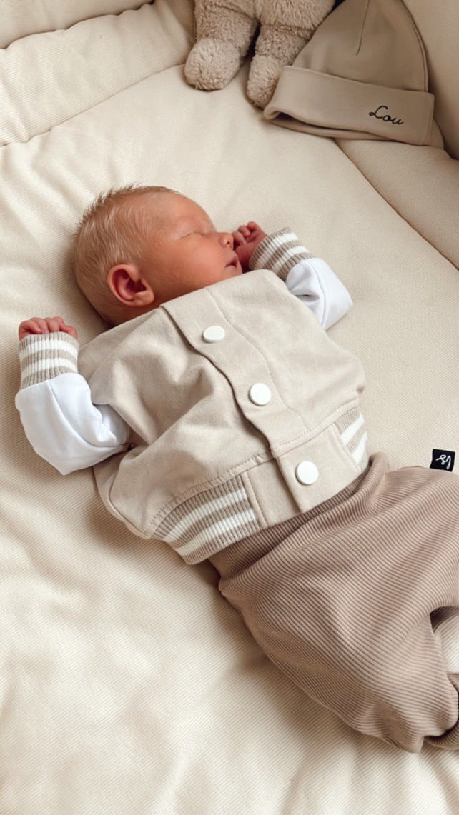 Baseballjacke Sand