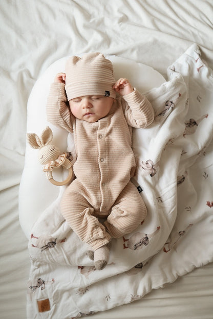 Large corduroy mutsje (sand)