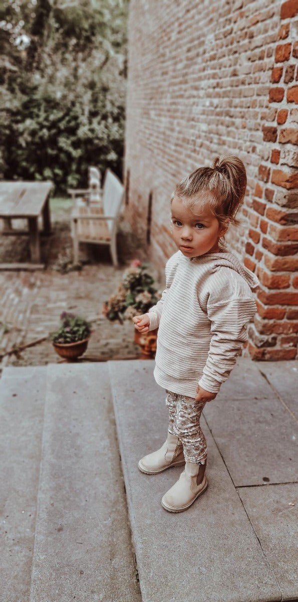 Cord-Kapuzenpullover (Sand) 134/140