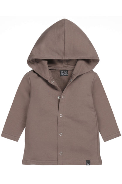 Capuchon vest bruin (lang)