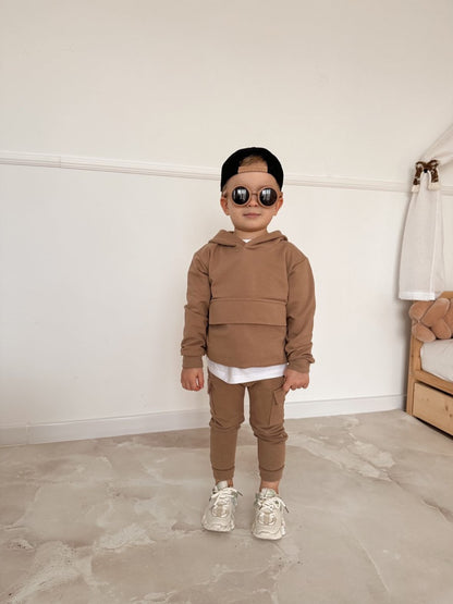 Cargo sweater taupe