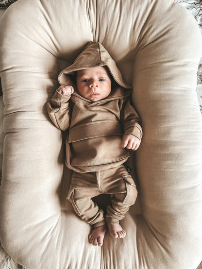 Cargo sweater taupe