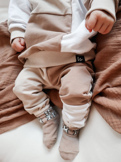 Jogger mixed combi (dark beige)