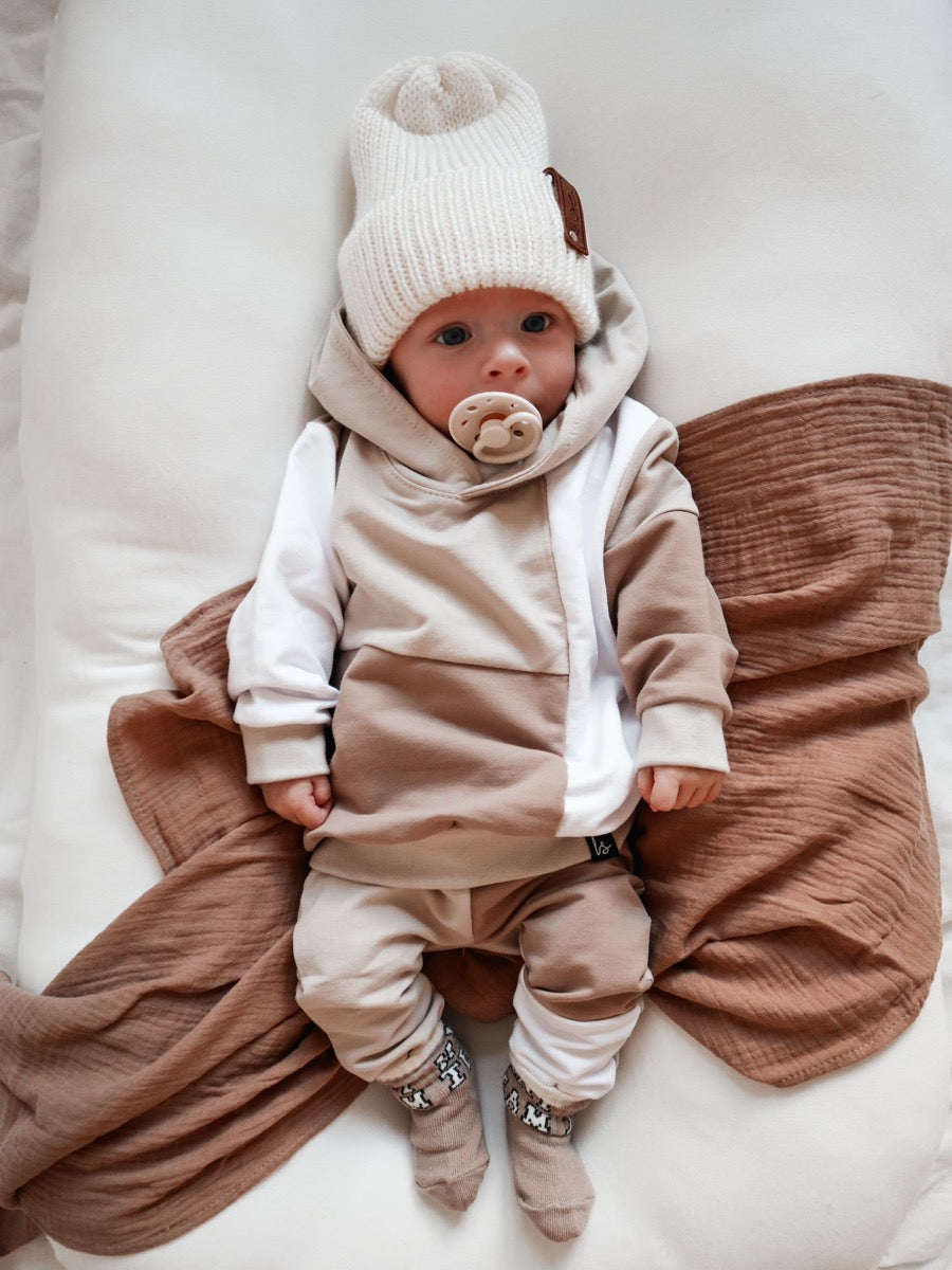 Jogger mixed combi (dark beige)