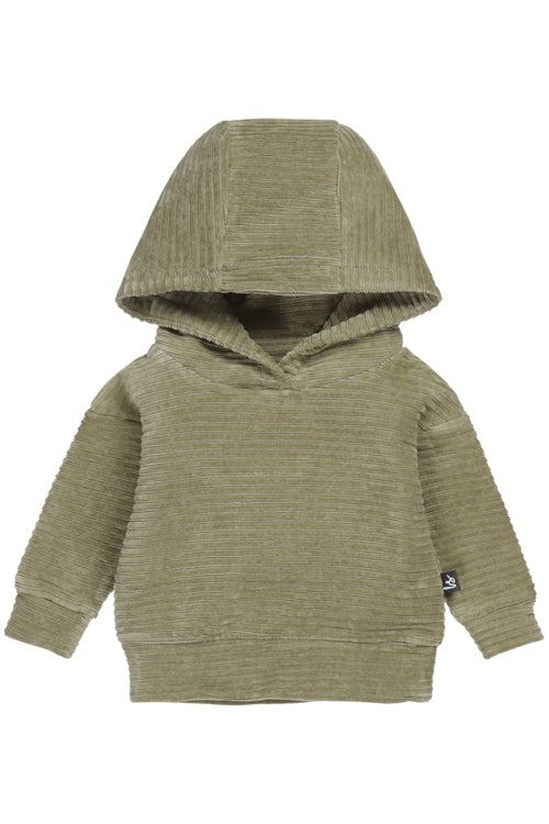 Corduroy capuchon sweater (kaki)