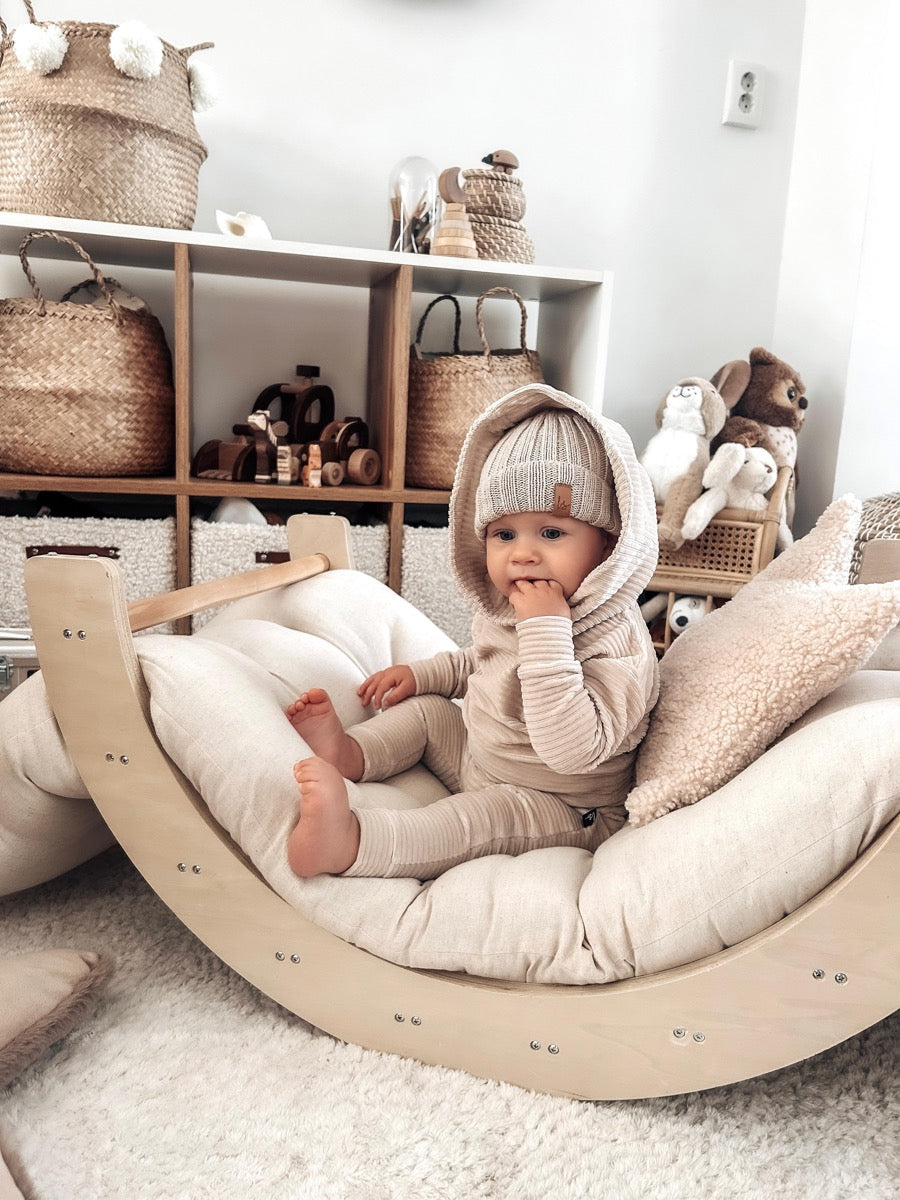 Corduroy capuchon sweater (sand)