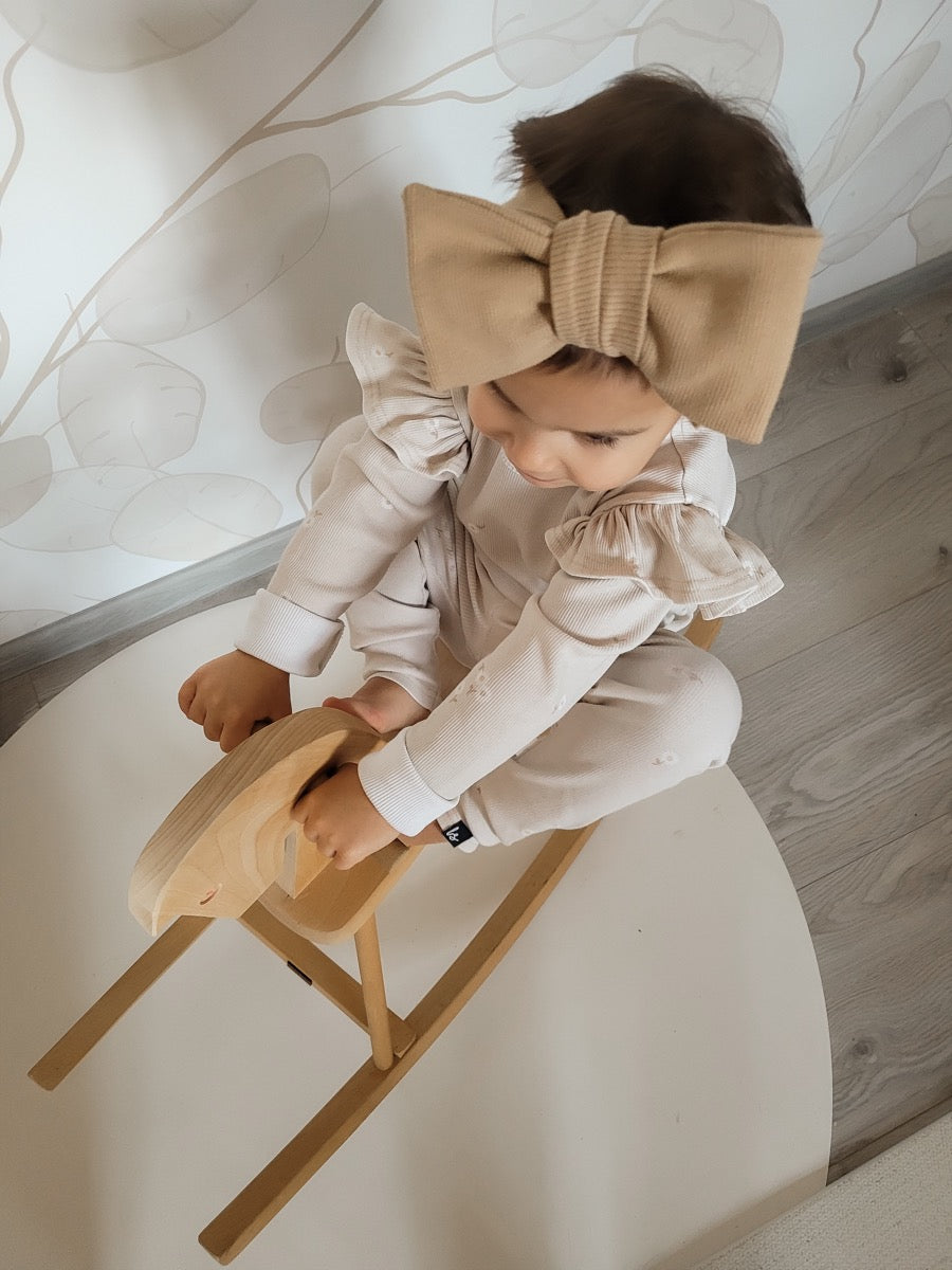 Legging daisy stem beige rib