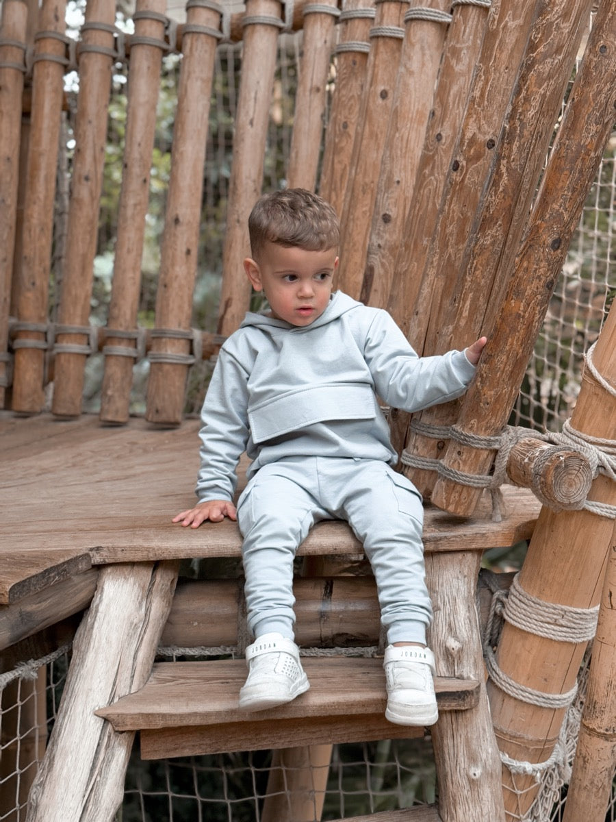 Cargo sweater grey blue